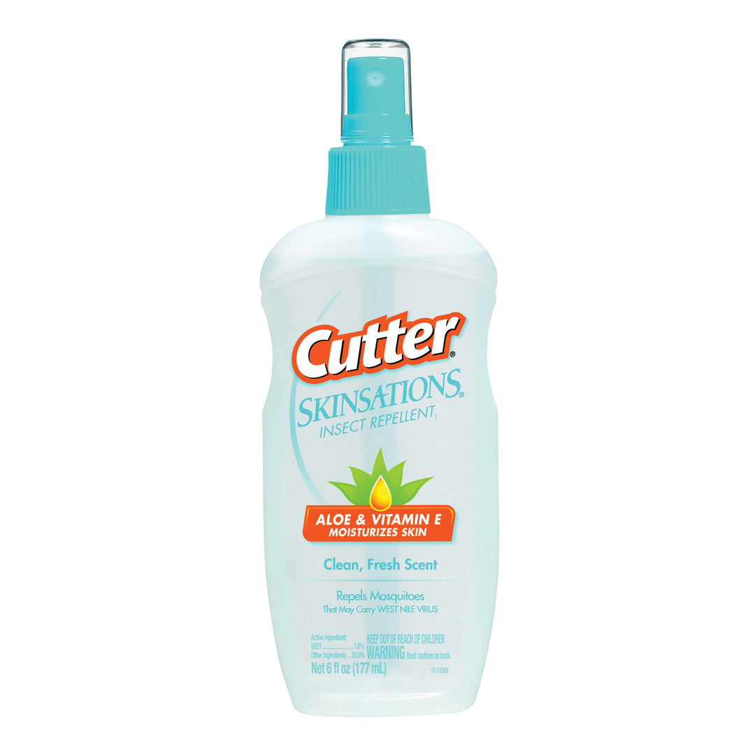 Cutter Skinsations Insect Repellent bottle with aloe and vitamin E