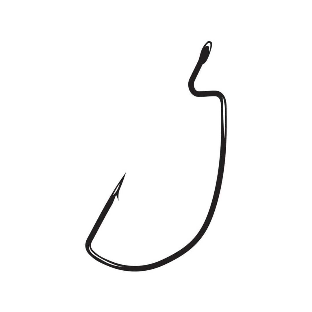Gamakatsu Deep Throat Wide Gap Worm Hook for soft plastic bass fishing