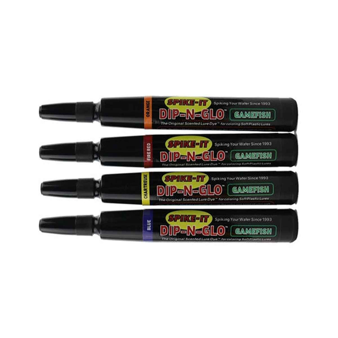 Spike-It Dip-N-Glo Marker Garlic Value Pack for soft plastics
