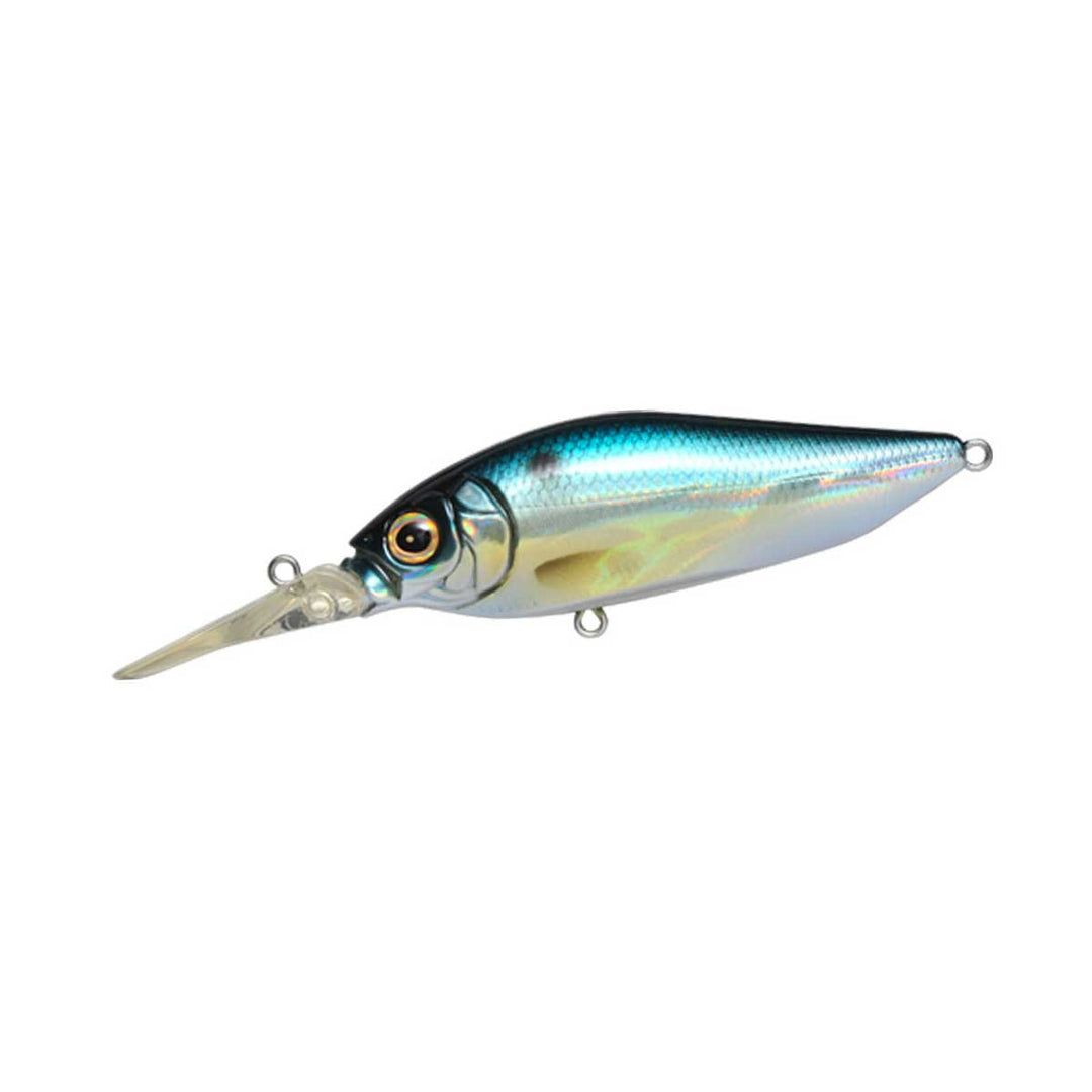 Megabass Diving Flap Slap crankbait with deep-diving lip and realistic flash for bass and walleye fishing