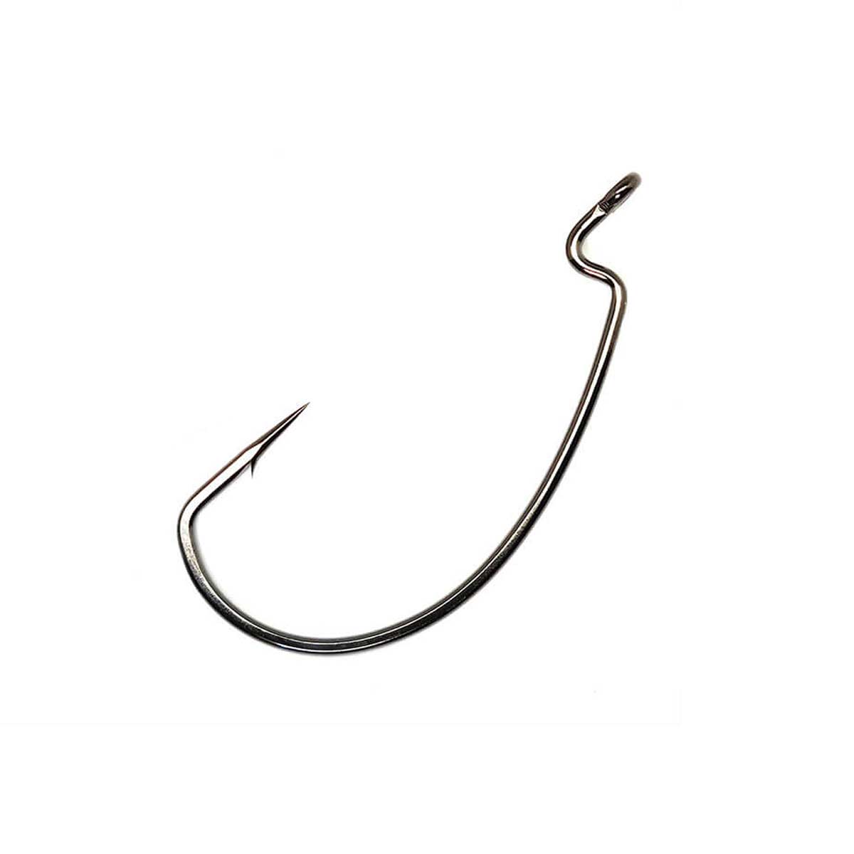 EWG Superline Offset Shank Worm Hook_NS Black