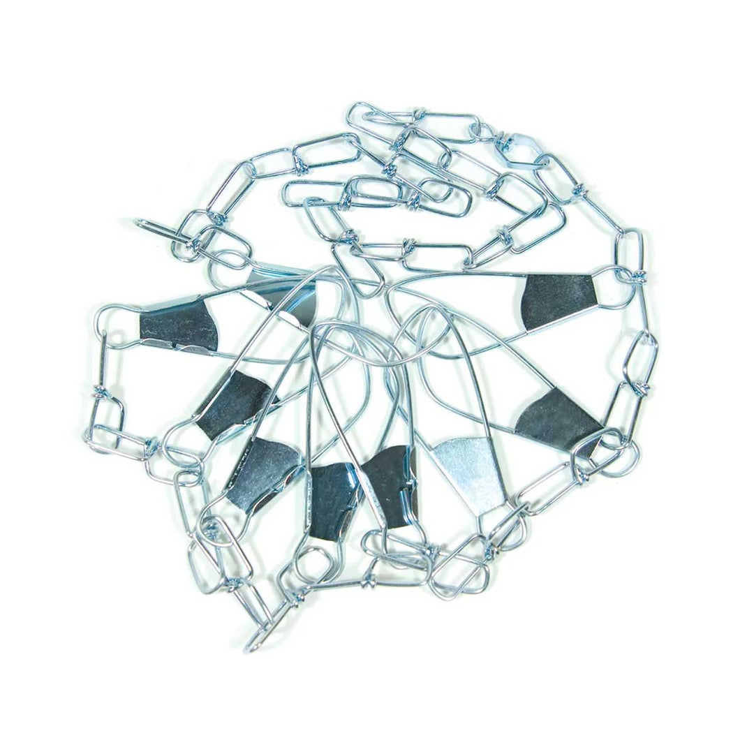 Eagle Claw 9 Snap Chain Stringer – 46-inch Nickel-Plated Steel Fishing Stringer