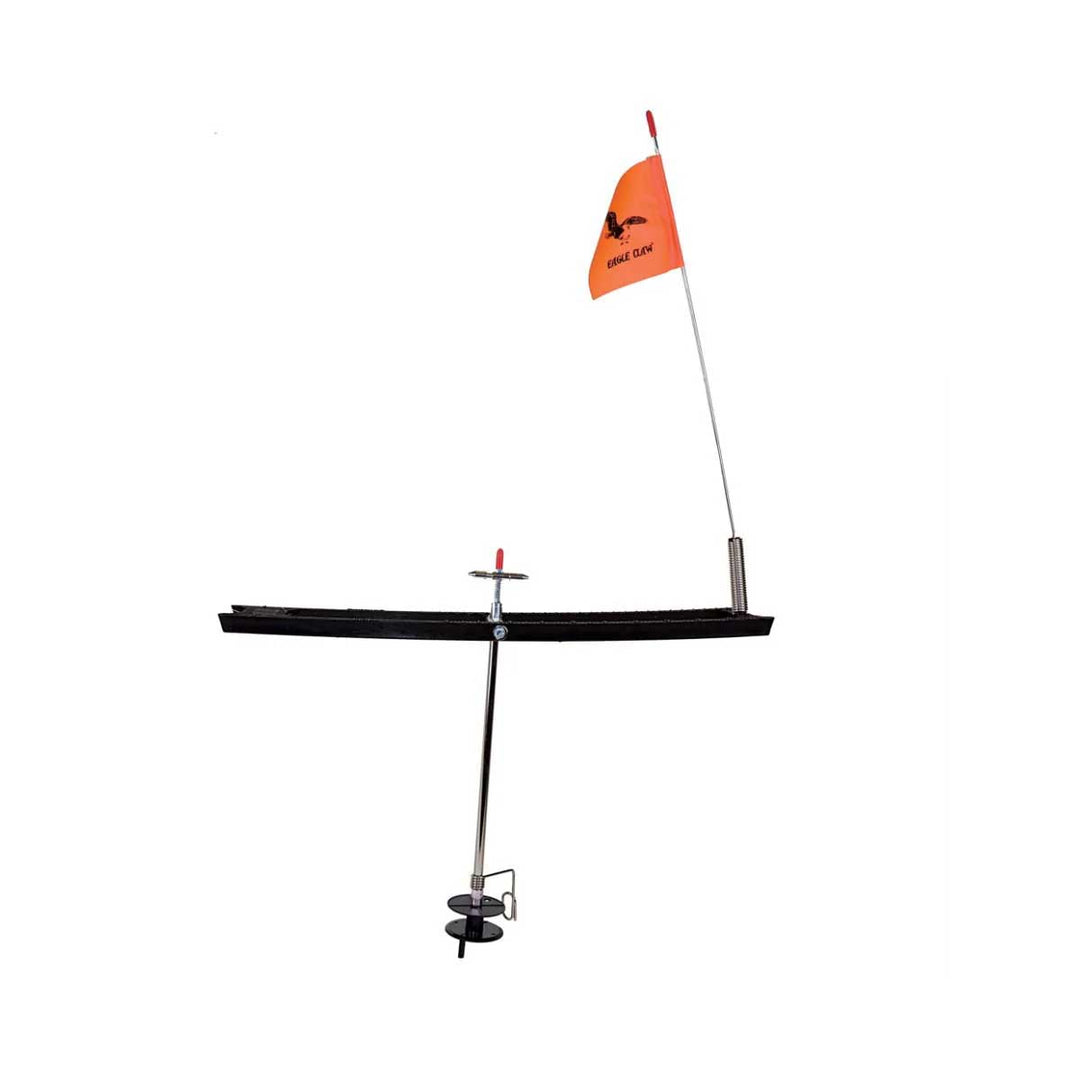 Eagle Claw Arctic Ice Tip-Up – ice fishing tip-up with bright flag alert and durable construction