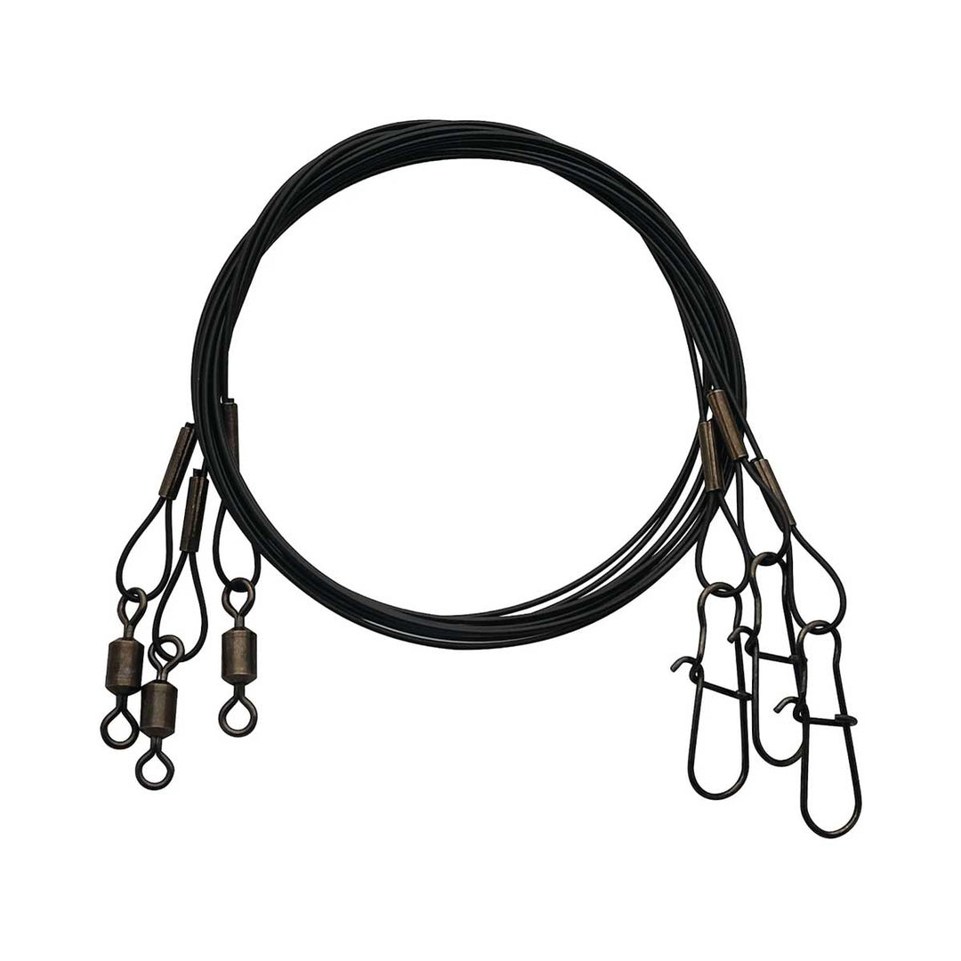 Eagle Claw Heavy Duty Wire Leaders – strong corrosion-resistant leaders for predator fishing