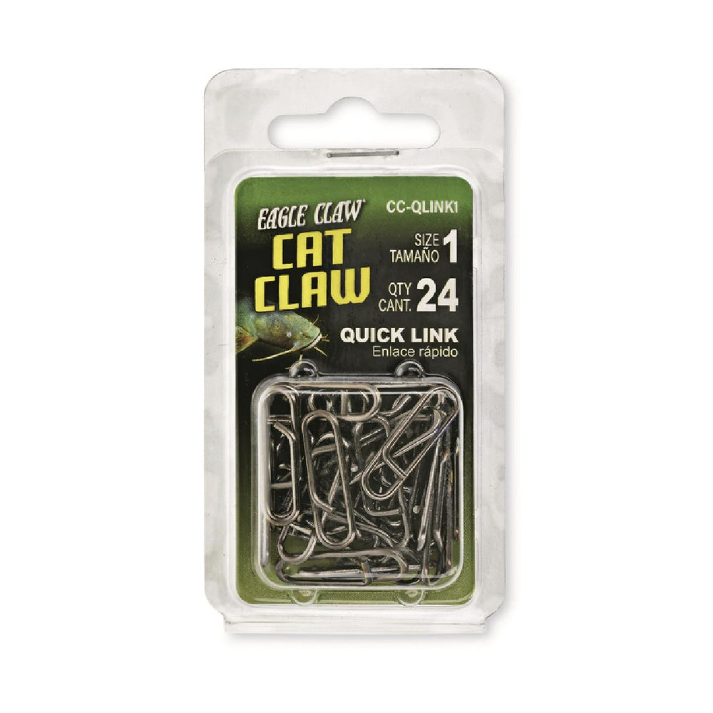 Close-up of Eagle Claw Cat Claw Quick Link in packaging