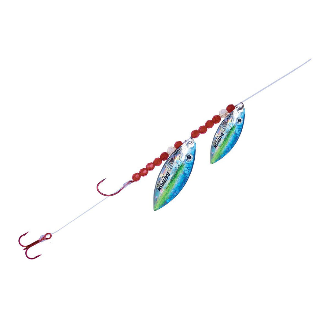 Angler trolling clear water with Northland Willow Crawler Hauler