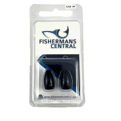 FC Quick ID black tungsten flipping weights for bass fishing