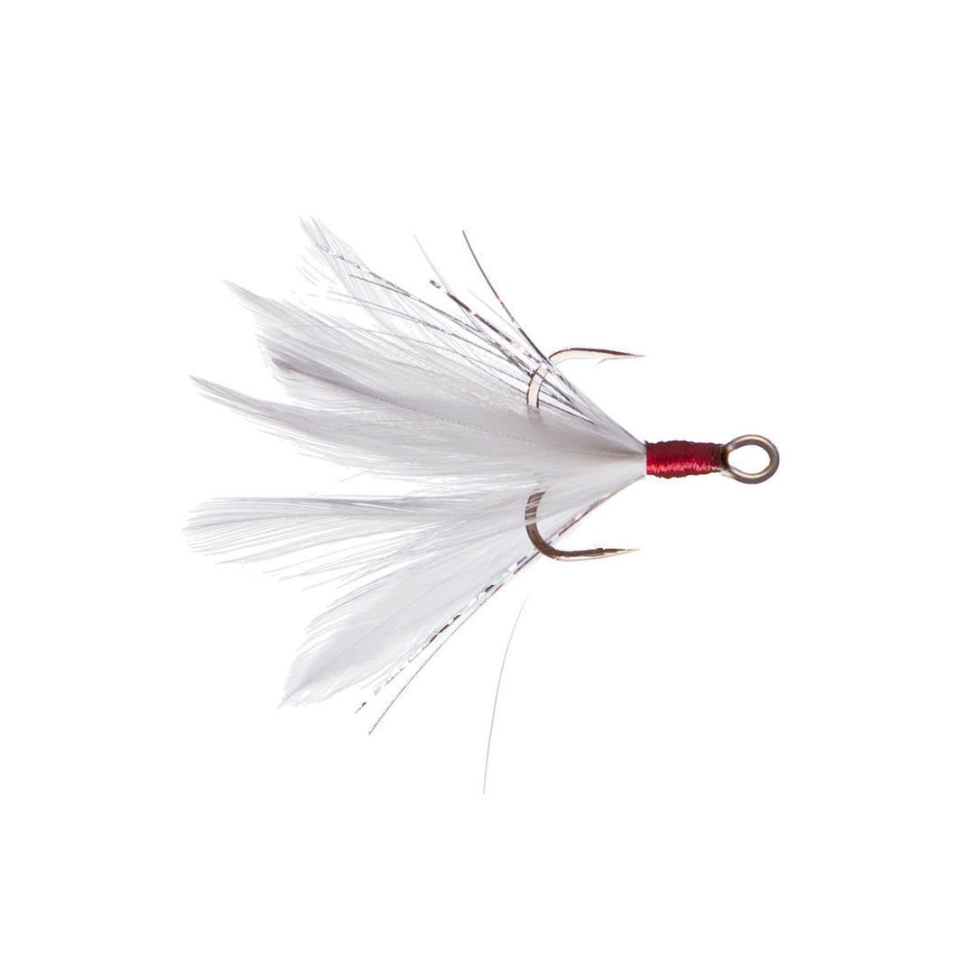 feather fishing hooks Clam Gaff Feathered Treble #8 / Black Both ultra sharp and durable HOW TO TIE A FEATHERED