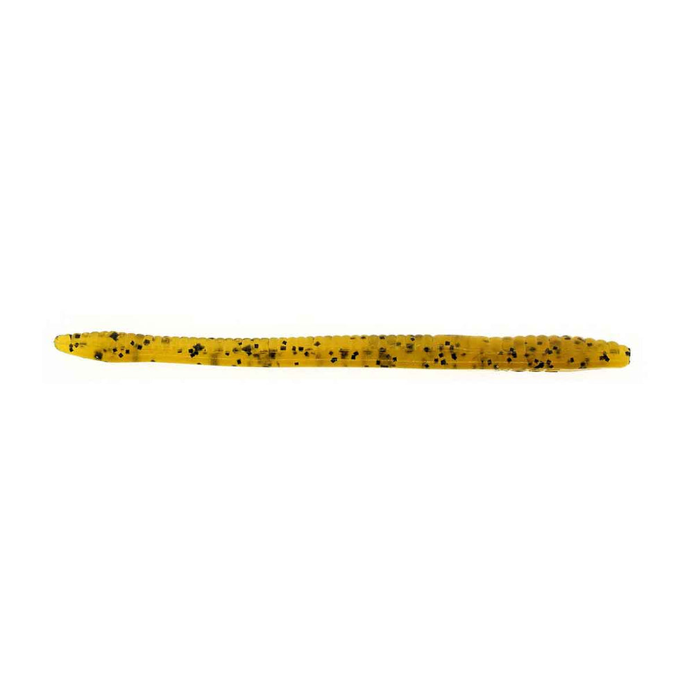 Zoom Finesse Worm 4.5 inch Amber Black bass bait