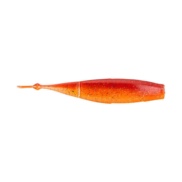 Close-up of 6th Sense Ozzie soft plastic showing ribbed body