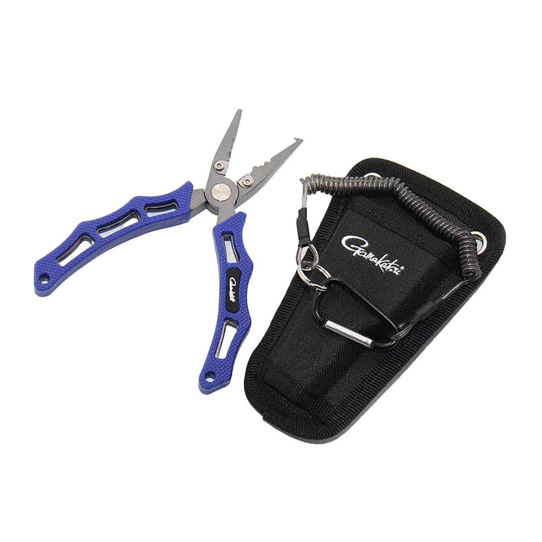 Gamakatsu Fishing Pliers stainless steel with non-slip grips for fishing tackle use
