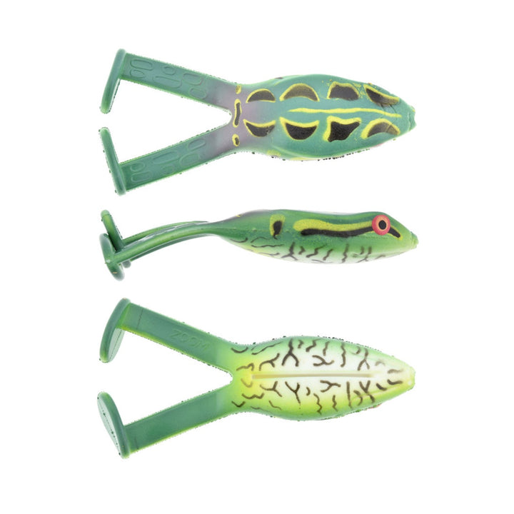 Zoom Frog soft plastic topwater bait close-up