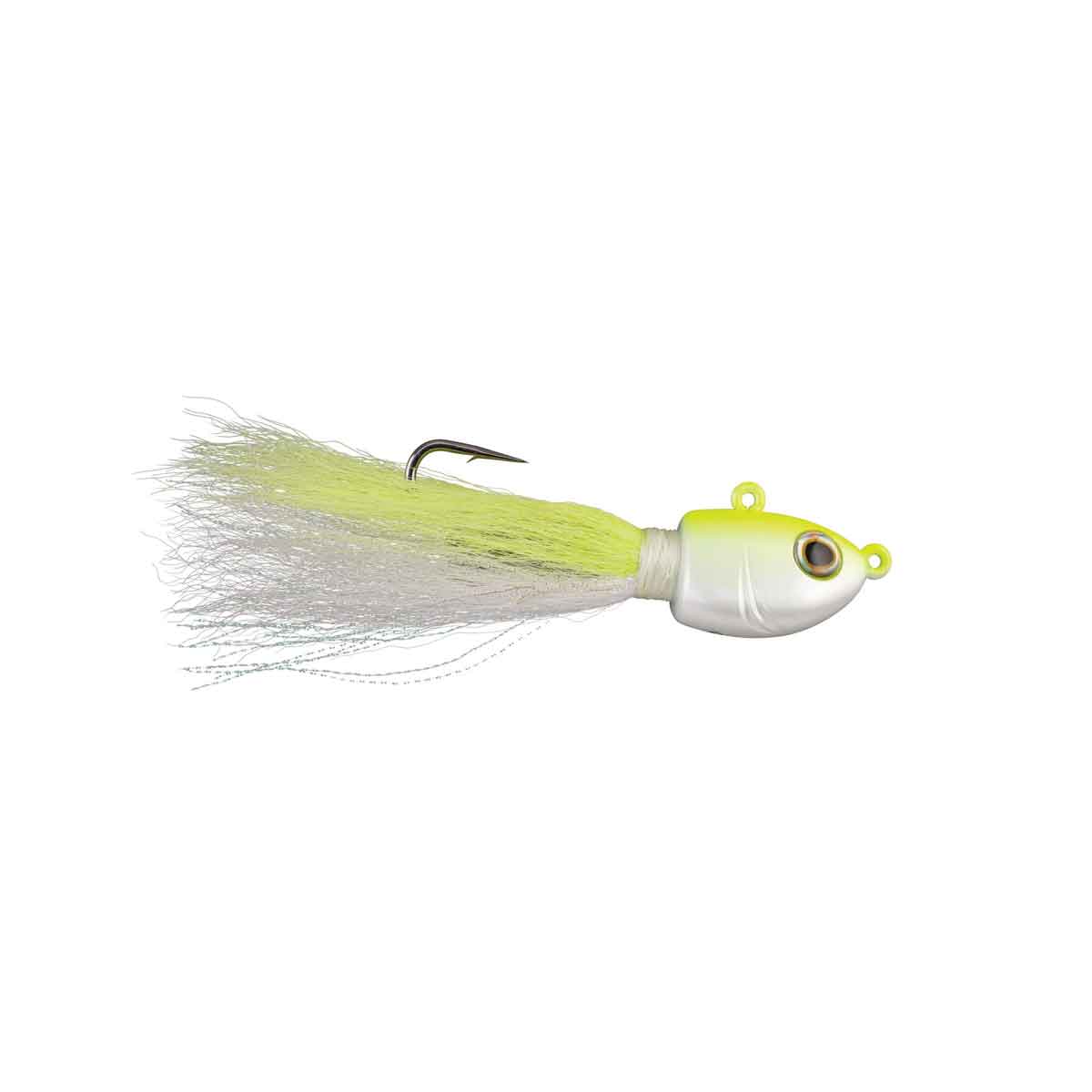 Fusion19 Bucktail Jig_White Chartreuse