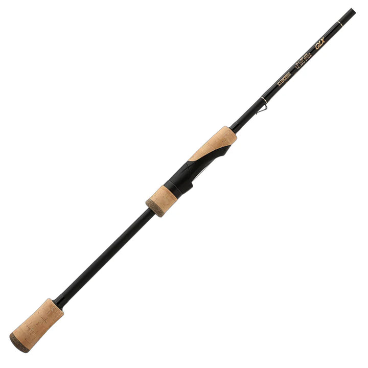 G. Loomis 2024 GLX Spinning Rod close-up with cork handle