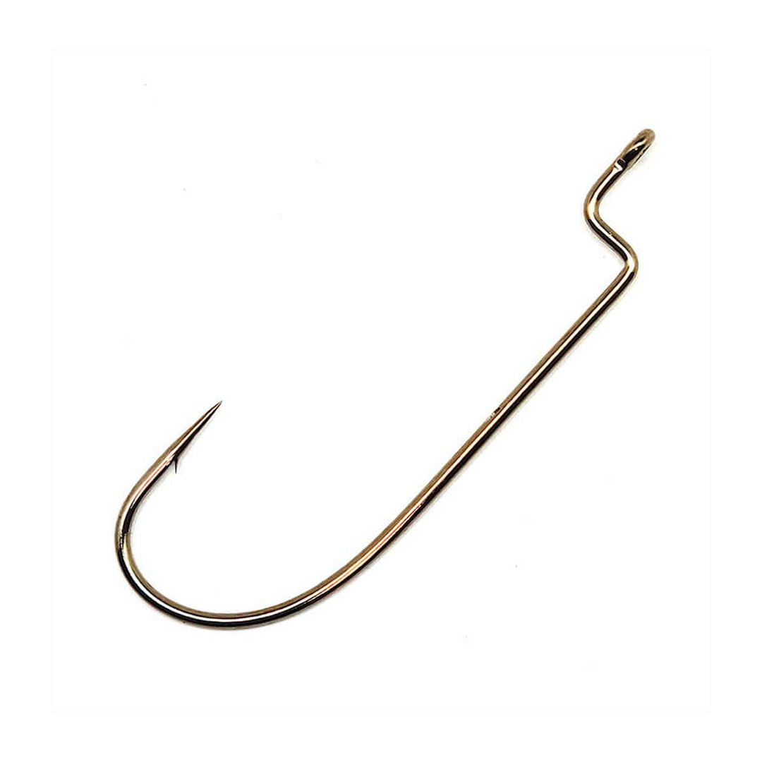 Offset Shank Worm Hook_Bronze