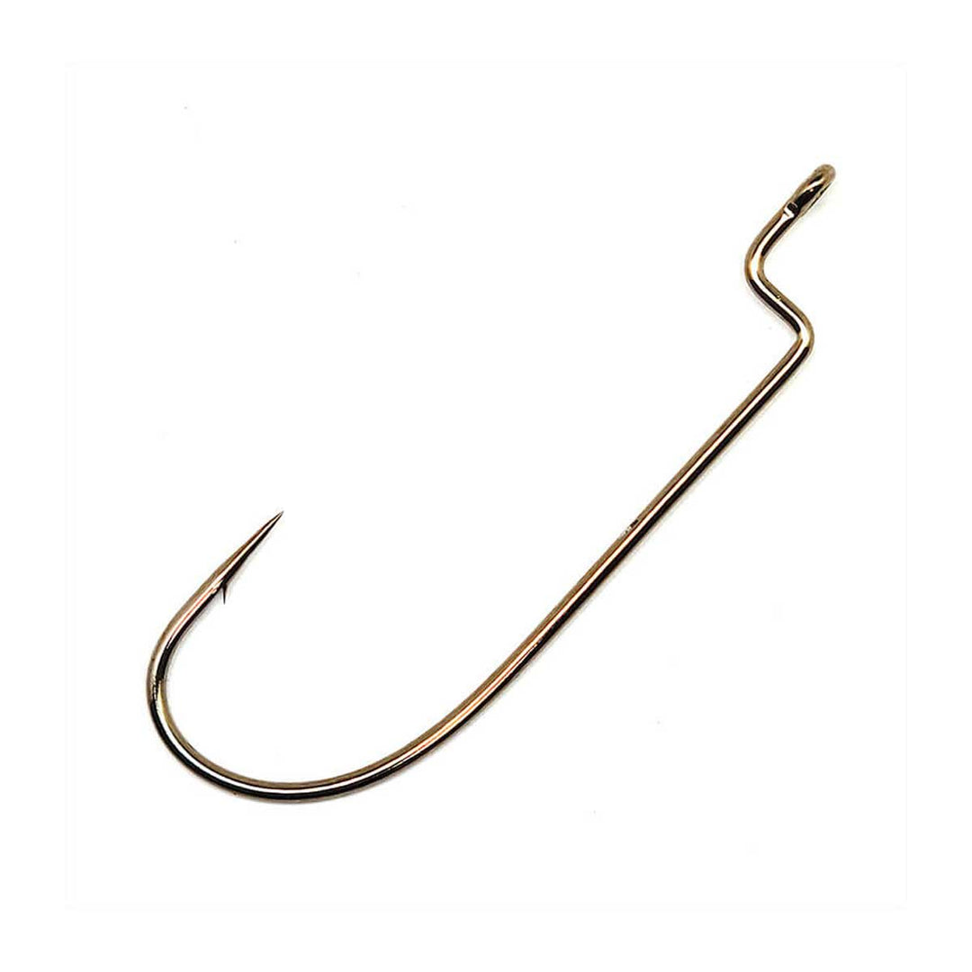 Gamakatsu Worm Offset Shank O'Shaughnessy Bend Hook for bass fishing with soft plastics