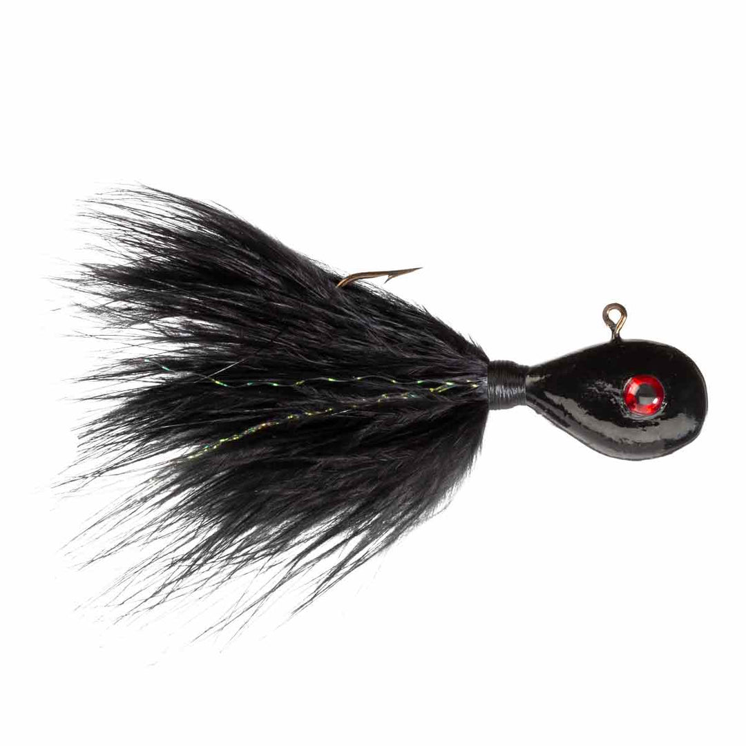 Erie Dearie Gamefish Killer jig in Black color for northern pike