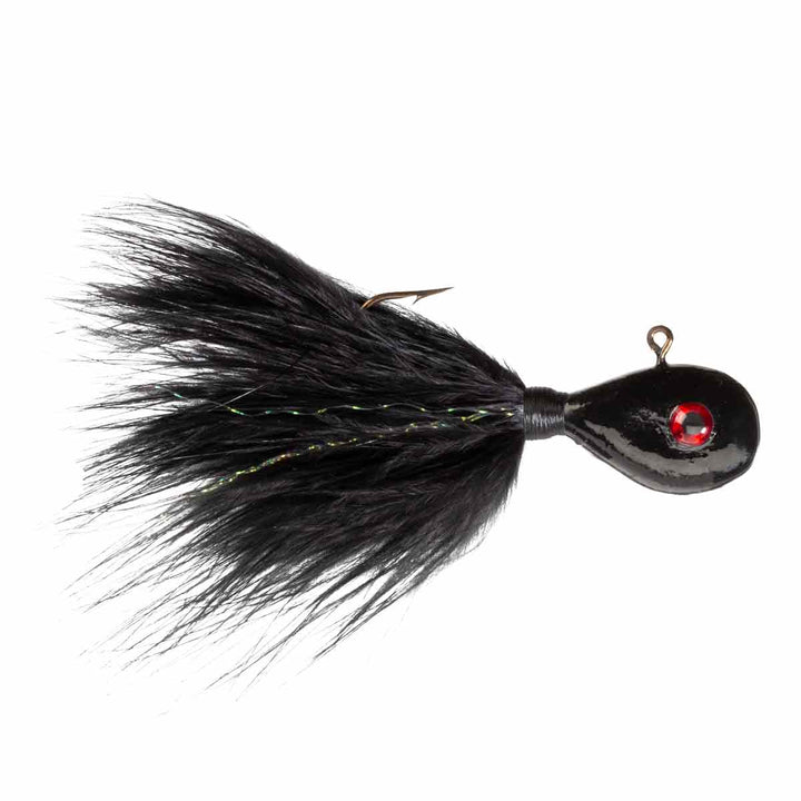 Erie Dearie Gamefish Killer jig in Black color for northern pike