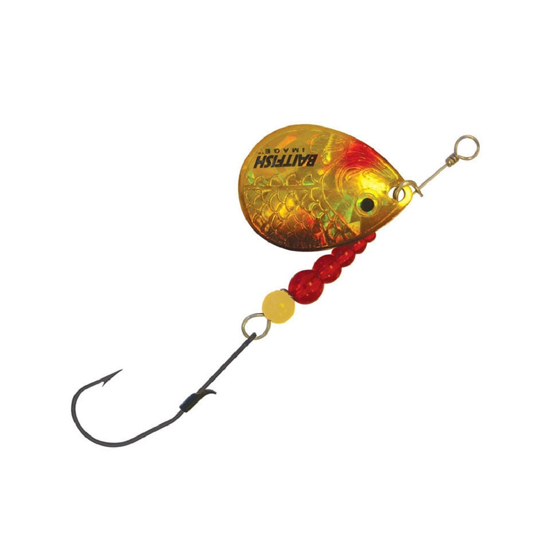Northland Crawler Hauler trolling setup rigged for walleye in Gold Shiner
