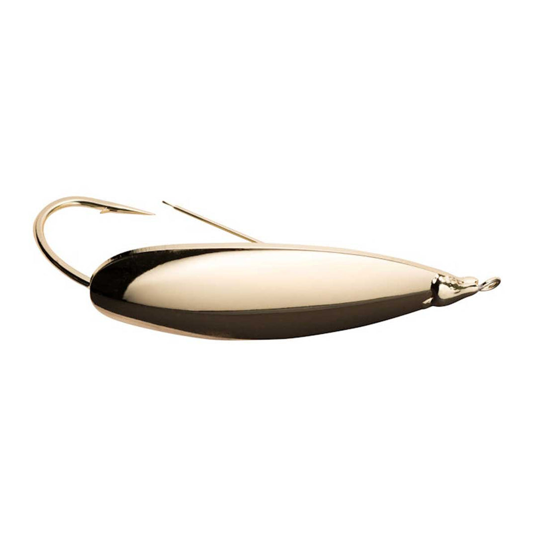 bass fishing spoon with trailer gold Johnson