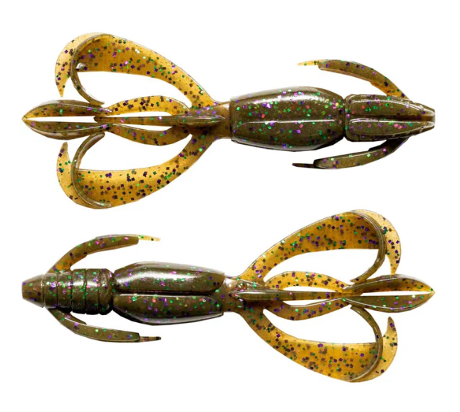 Crazy Flapper_Green Pumpkin Green & Purple Flk