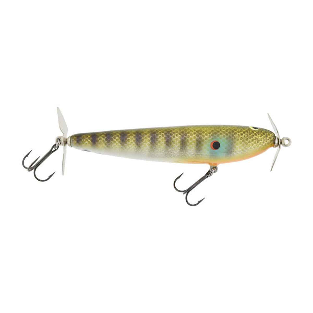 Greenfish Tackle TAT Prop Bait balsa topwater bass lure with prop blades