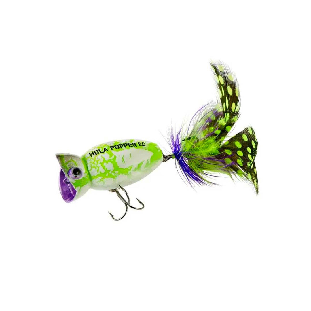 arbogast hula popper fishing lure 2.0 Black Death a real strike trigger for bass and other predator fish Arbogast Hula Popper 2.0: Solar
