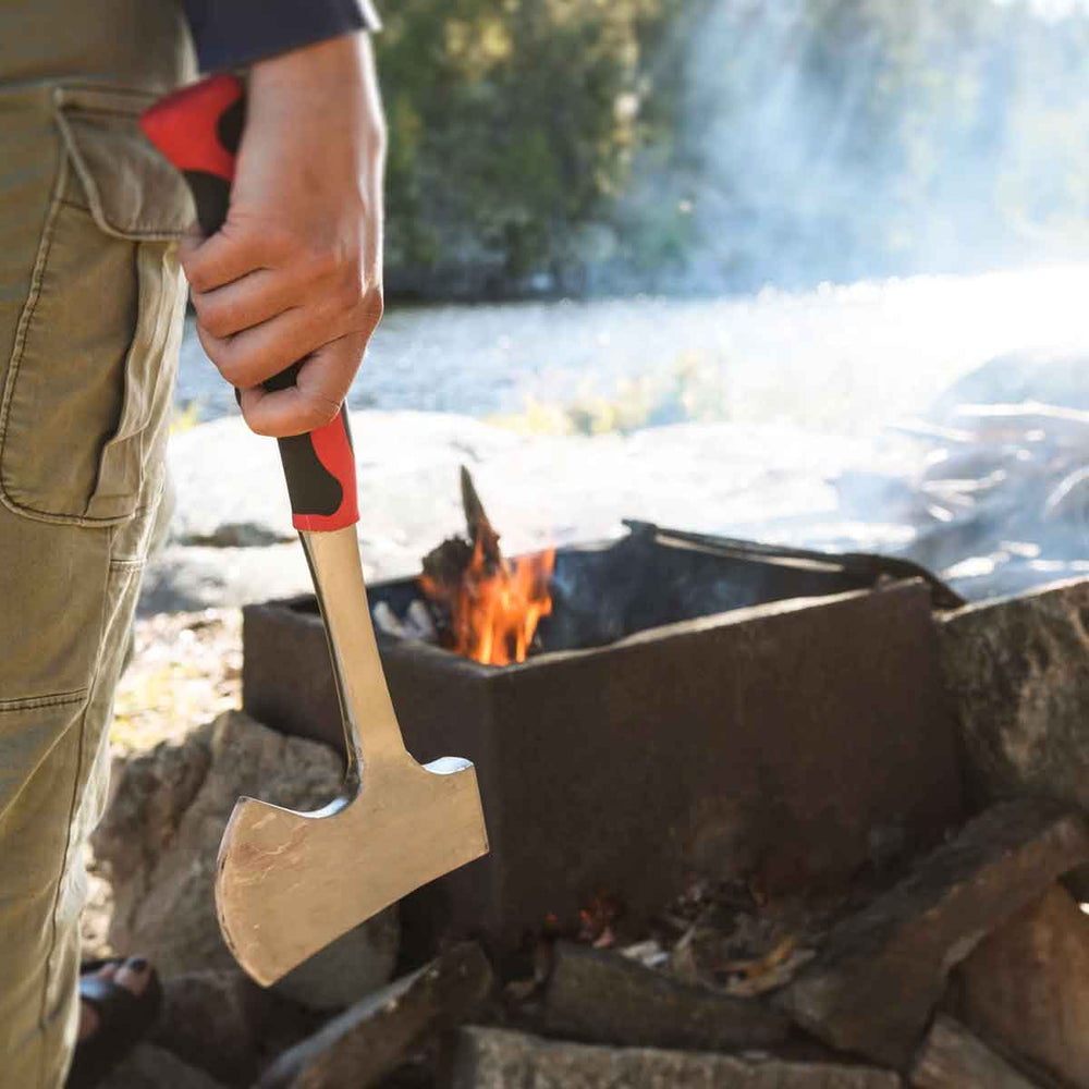 Outdoor hatchet ideal for chopping firewood and kindling