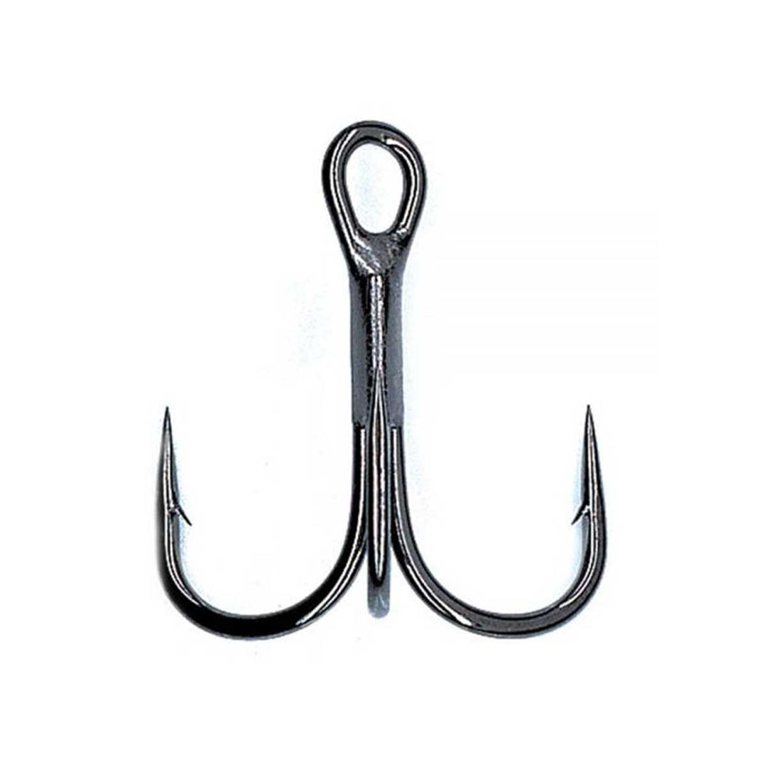 Hayabusa Black Nickel Treble Hook – Stealth Replacement Treble Hook for Hard Baits