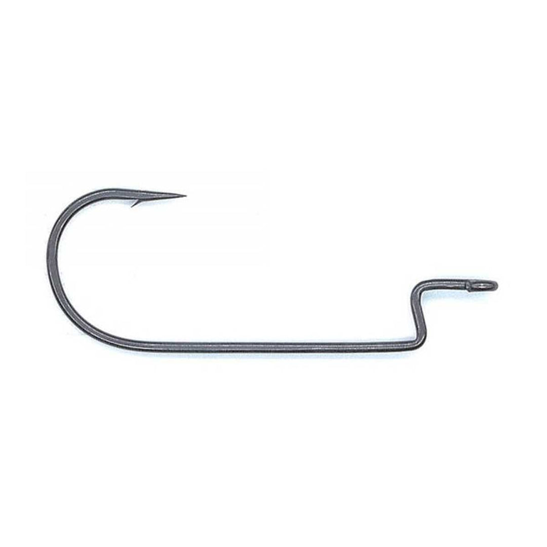 Hayabusa Round Bend Offset Hook – Worm Hook for Bass Fishing Soft Plastics