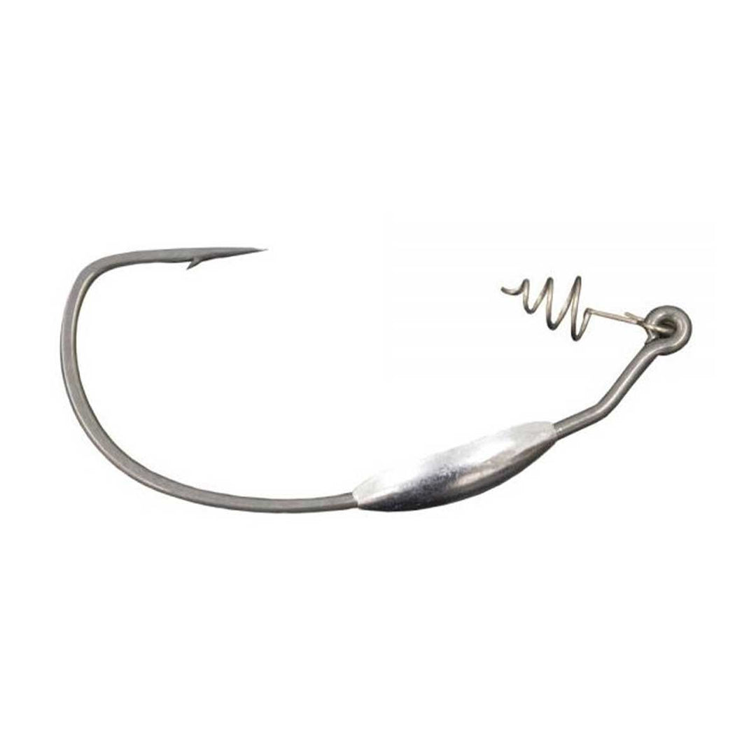 Hayabusa Wide Gap Screw Lock Weighted Hook – Weighted Wide Gap Hook for Swimbaits and Worms