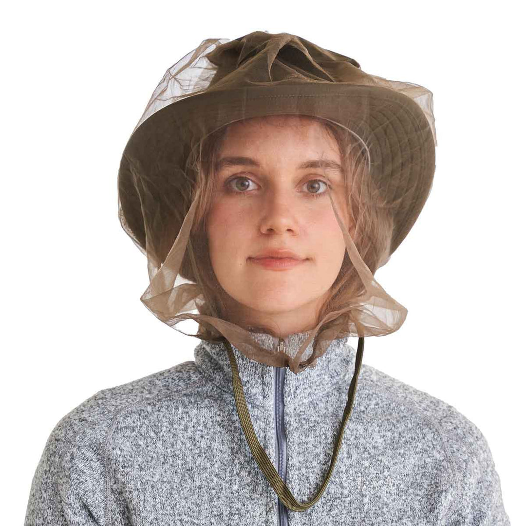 Coghlan’s No-See-Um Head Net over wide-brim hat