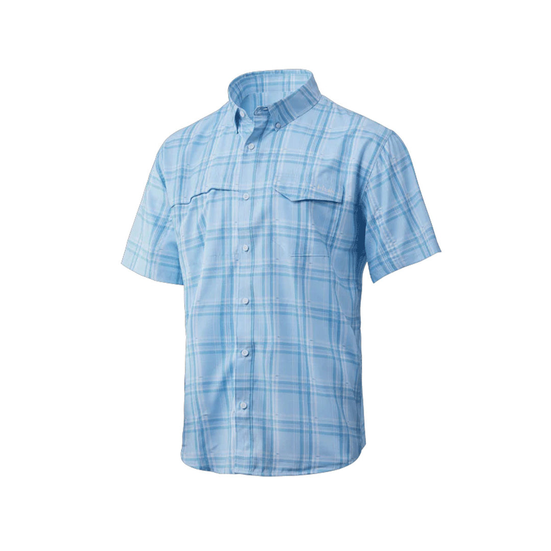 Huk Tide Point Fish Plaid Short Sleeve Shirts*