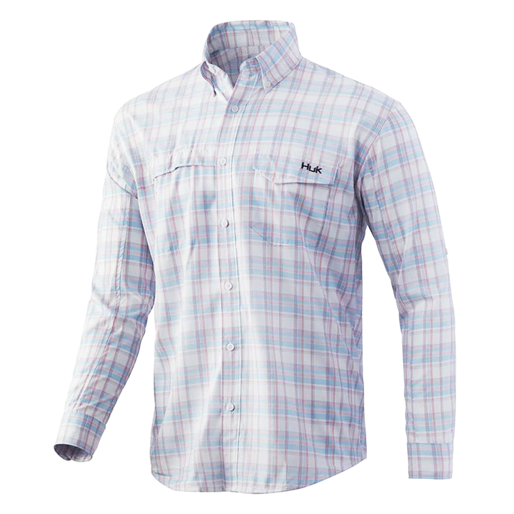 Huk Tide Point Plaid Long Sleeve Shirts