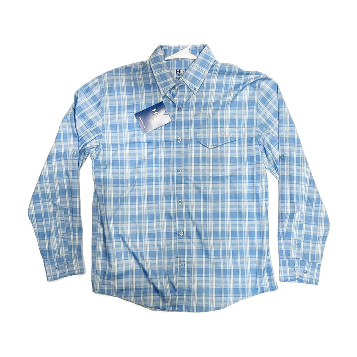 Huk Tide Point Plaid Long Sleeve Shirts*
