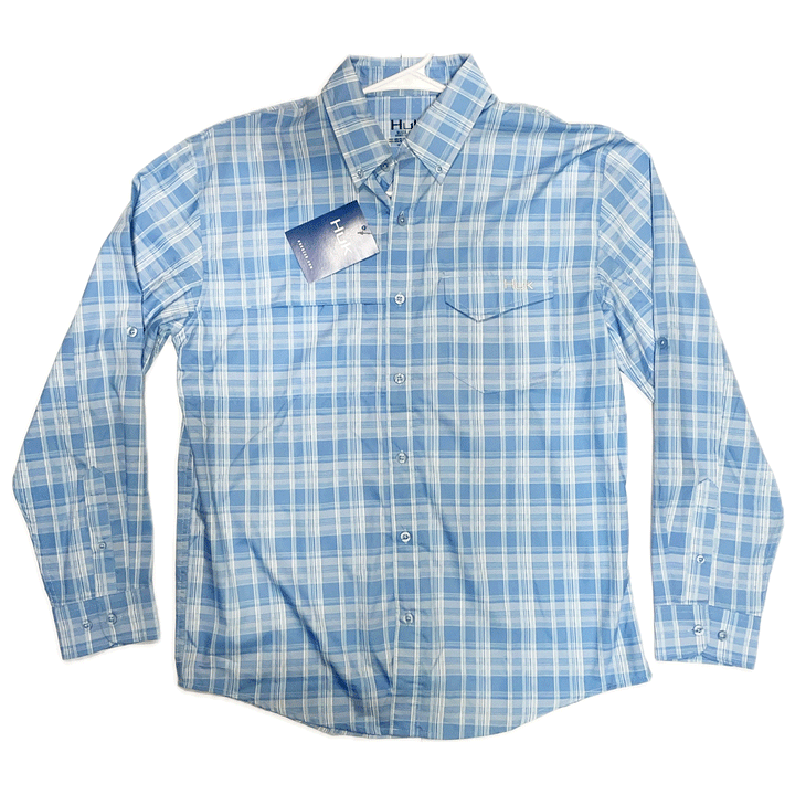 Huk Tide Point Plaid Long Sleeve Shirts