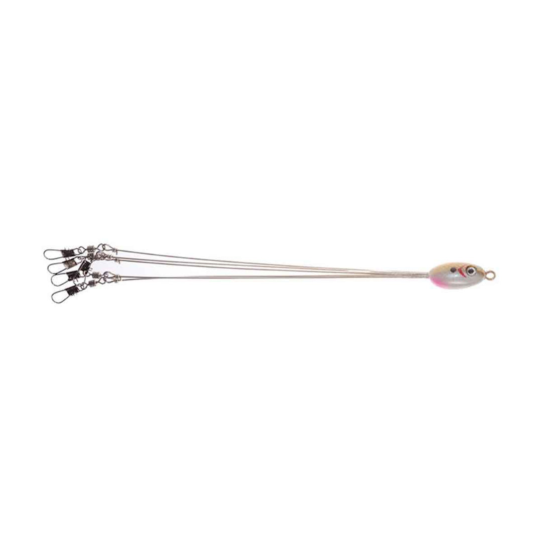 Jenko Fishing J-Pod Umbrella Rig with realistic baitfish head and five adjustable wire arms