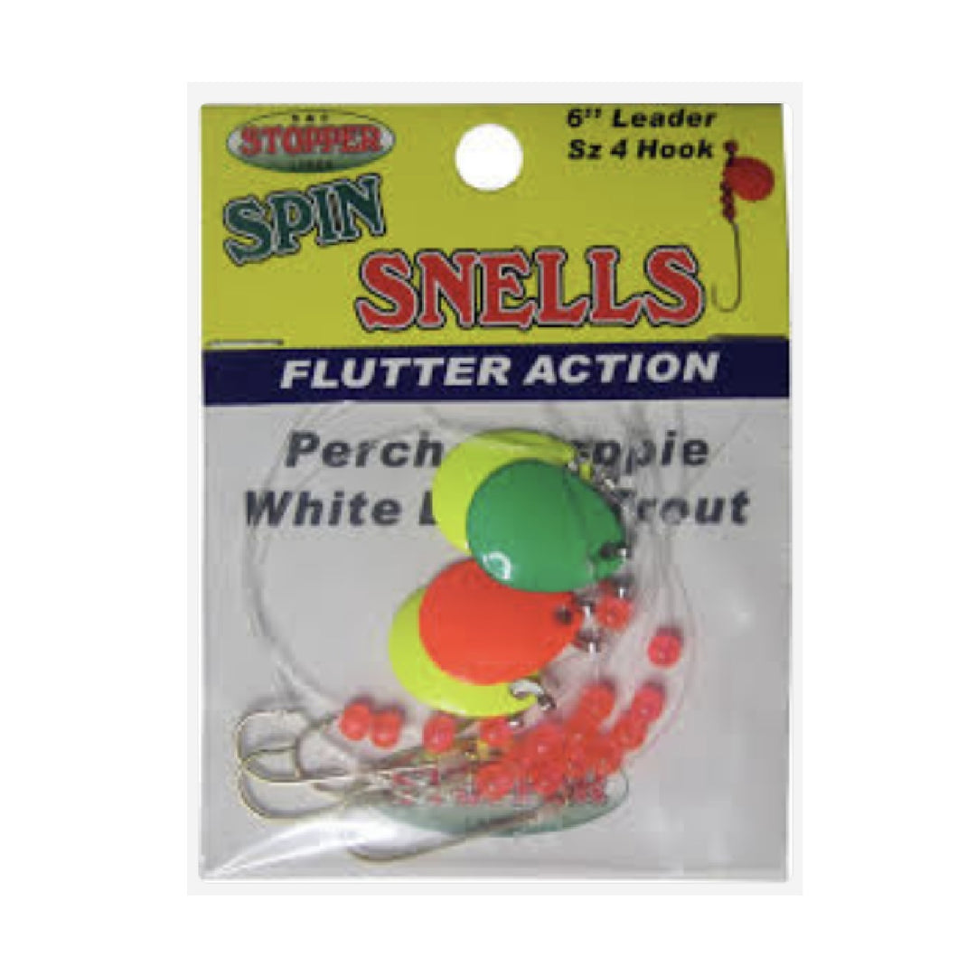 K & E Tackle Stopper Spin Snell spinner rig for perch and walleye