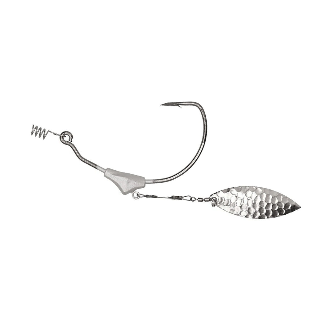 Trokar Swim Blade Hook with underspin blade and twist-lock keeper