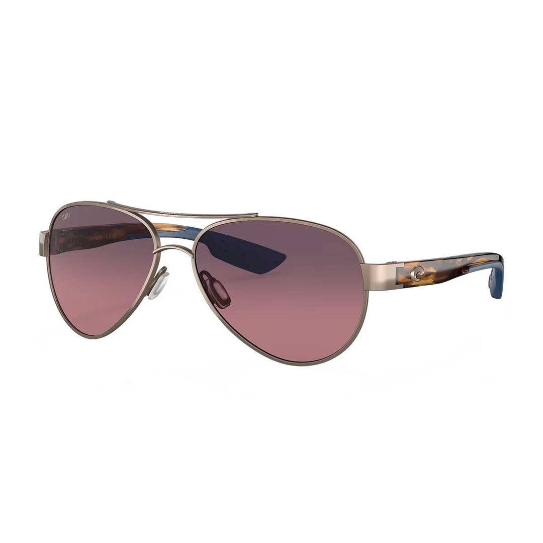 Costa Del Mar Loreto sunglasses with metal aviator frame and polarized lenses