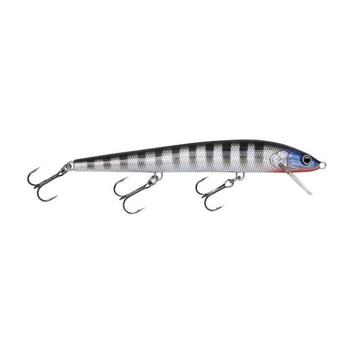 Minnow B Jerkbait_Black Stripes On Silver Foil*