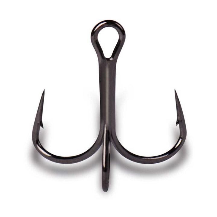 Mustad KVD Elite Triple Grip Treble Hook – 1X strong short-shank treble with inward-angled points and UltraPoint tip