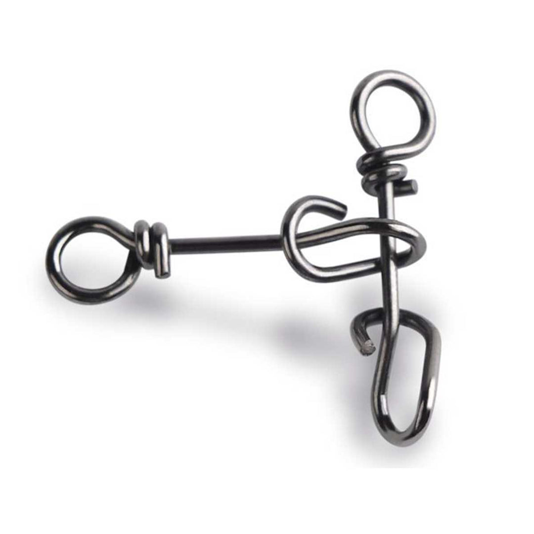 Mustad UltraPoint Fastach Clip stainless steel black nickel twist-lock snap