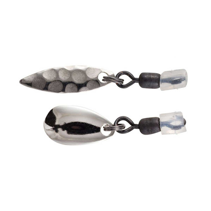 Owner Flashy Accent Trailer Blade – Nickel-Plated Blade with Pre-Rigged Shrink Tube