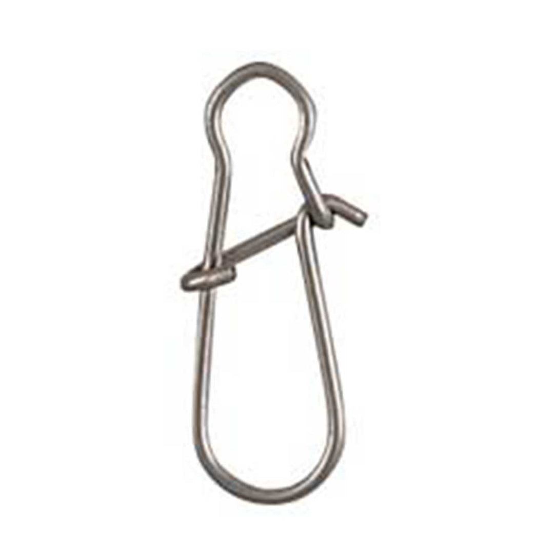 Metal swivel hook on a white background