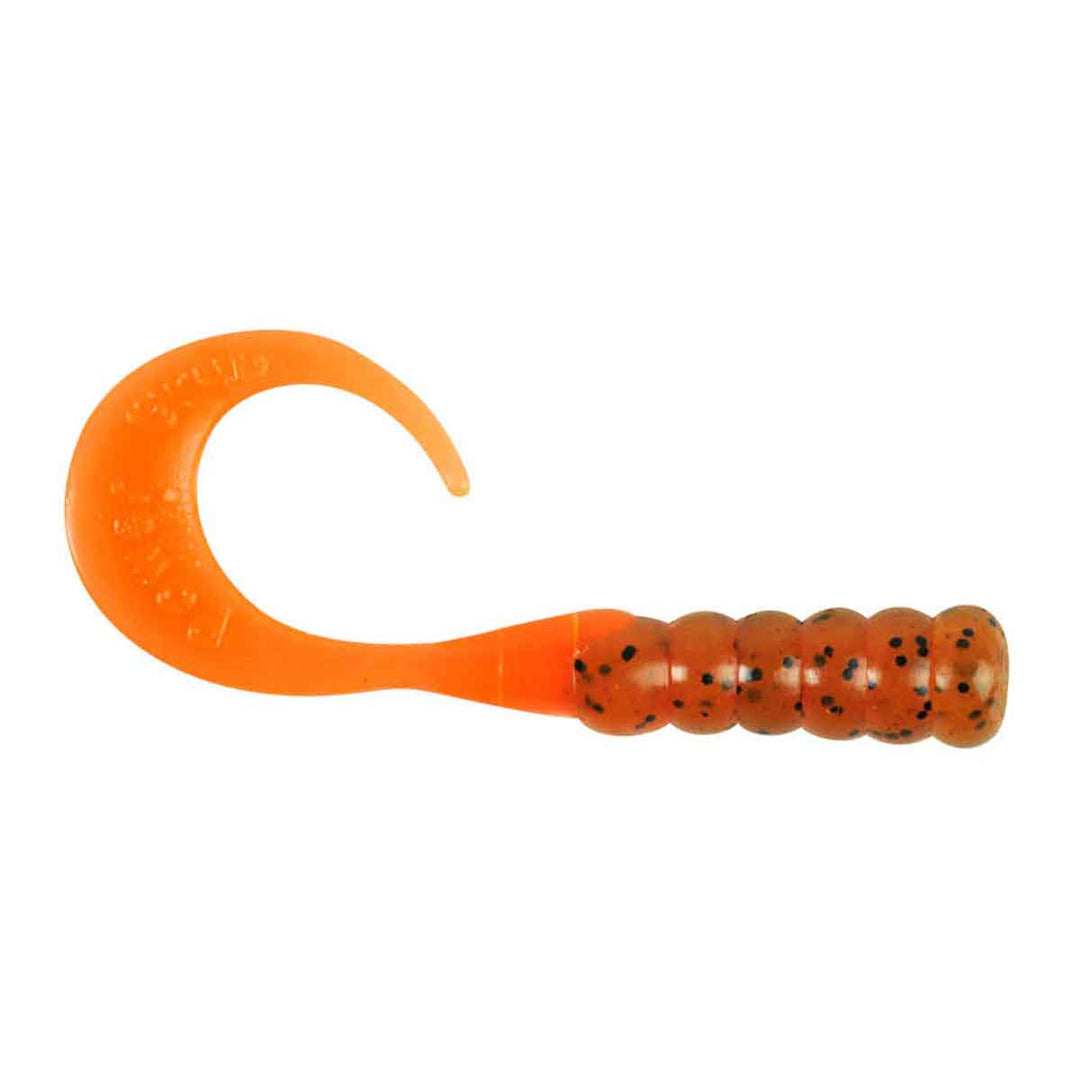 PB Ribbontail Grubs_Pumpkinseed Fluorescent Orange*