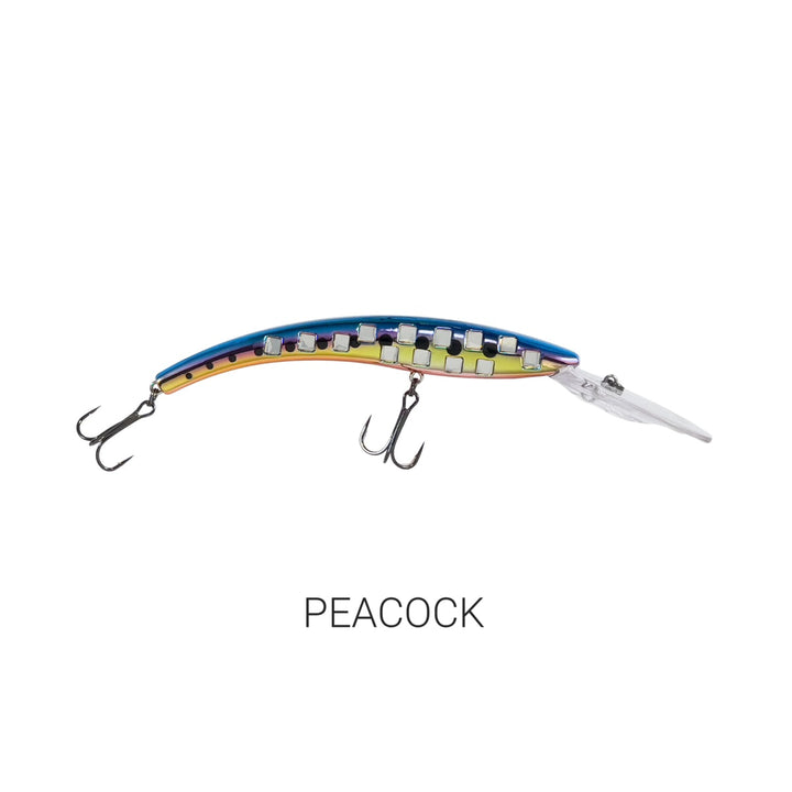 Reef Runner 800 Flash Series Lures – Deep Diving Crankbaits for Walleye and Game Fish in Peacock