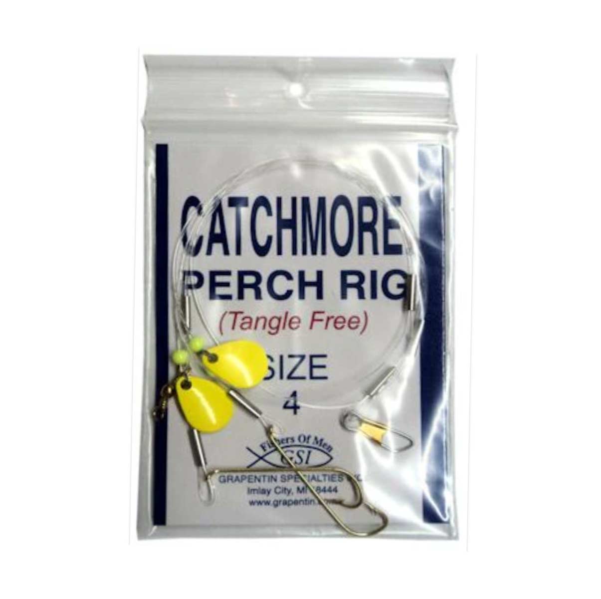 Catchmore Perch Rig – Pre-Tied Two-Hook Rig for Panfish & Perch Fishing ...
