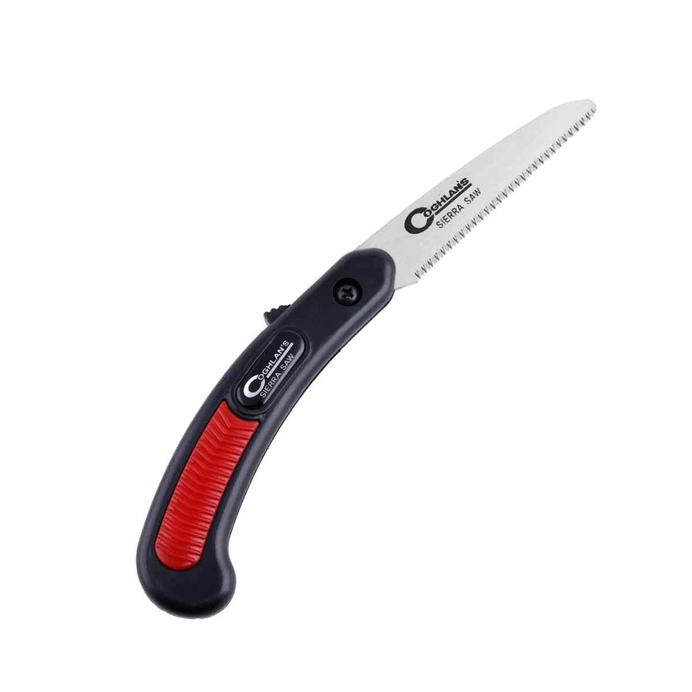 Coghlan's Pocket Sierra Saw with ergonomic grip and locking blade