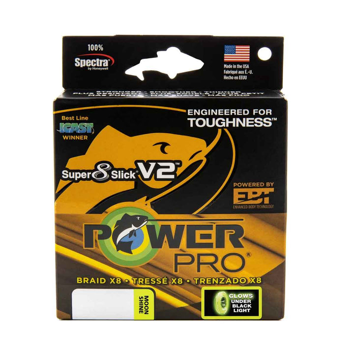PowerPro Super 8 Slick V2 moonshine braided fishing line